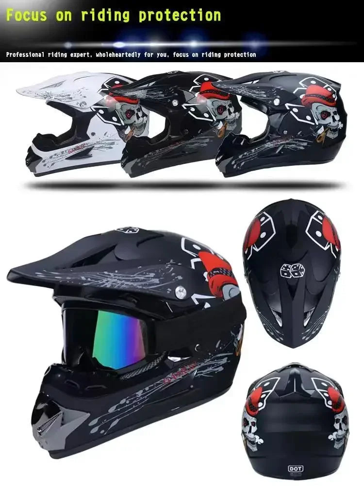 Motorcycle Helmet Youth Kids Child Full Helmet DOT