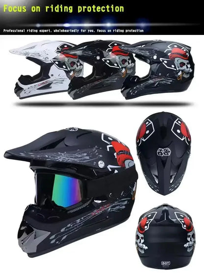 Motorcycle Helmet Youth Kids Child Full Helmet DOT