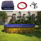 16' x 47' Premium Oval Blue Winter Swimming Pool Cover tarp