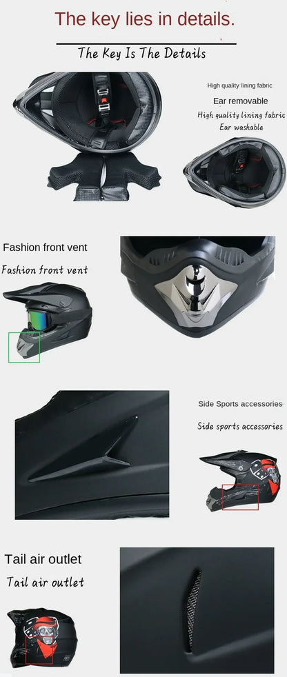 Motorcycle Helmet Youth Kids Child Full Helmet DOT