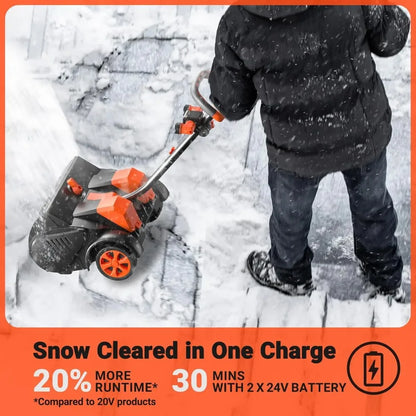 battery powerd Snow blower with Wheels, 48V | 16-Inch | 4-Ah Brushless
