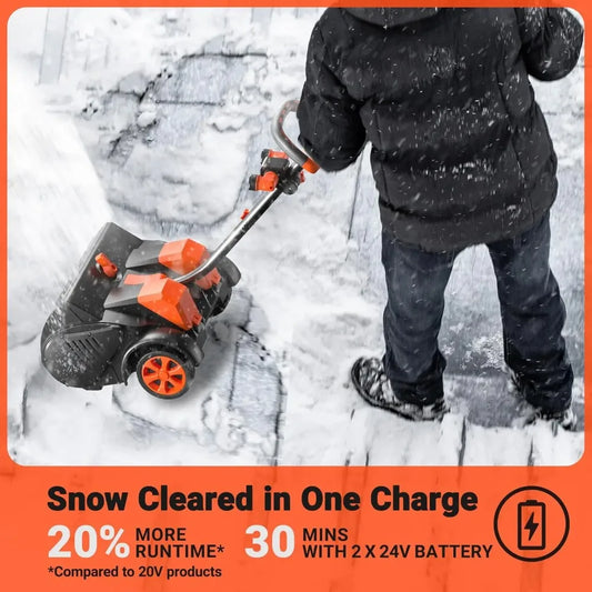 battery powerd Snow blower with Wheels, 48V | 16-Inch | 4-Ah Brushless