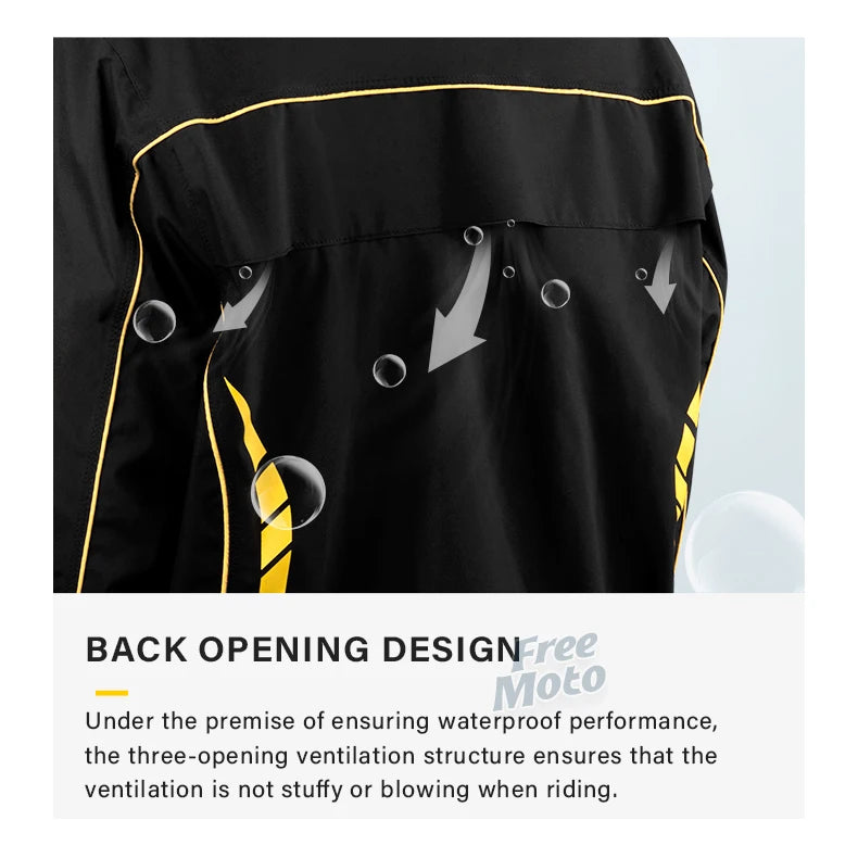 Waterproof Rain Gear Reflective  Rain Coats Lightweight