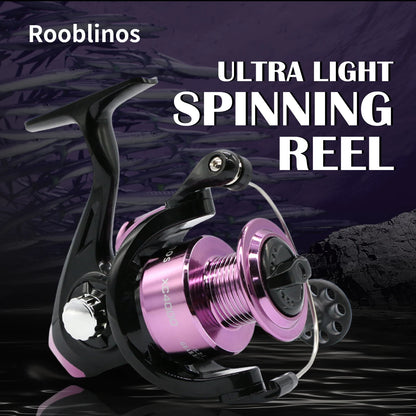 XC Spinning Reel 1000-5000 - 5.2:1 Gear Ratio, Lightweight Graphite Body