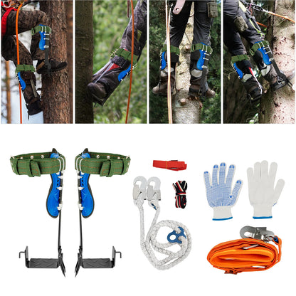 Tree Climbing Spikes w/safety belt for Non-Slip