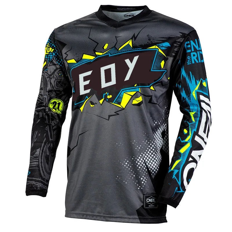 2024 Motocross fox Jersey Mtb Downhill cycle Jeresy