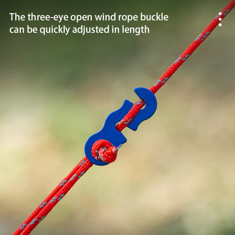 8 Pack 3mm Windproof reflective Tent Rope  camping outdoor