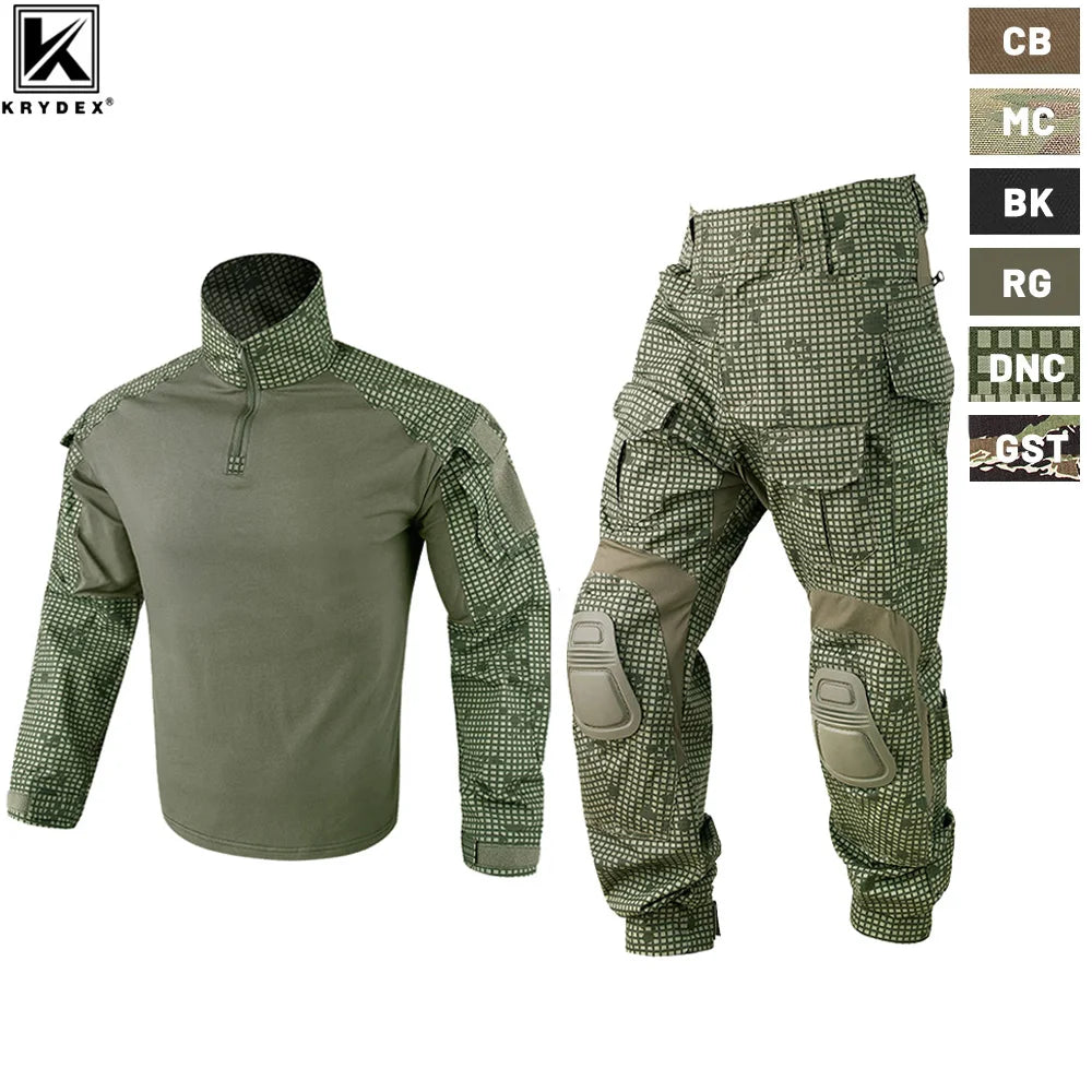 Tactical Camouflage Shirt & Pants Kit Combat Uniform