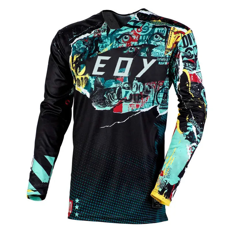 2024 Motocross fox Jersey Mtb Downhill cycle Jeresy