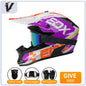 Full Face Motorcycle Helmet with 3 Piece Gift