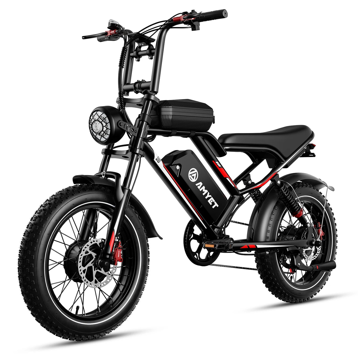 2000W Dual Motor Bicycle 48V 25AH Battery 20" Electric E Bikes