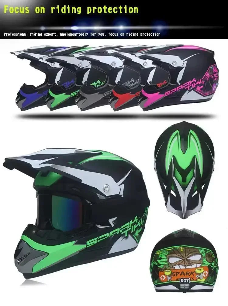 Motorcycle Helmet Youth Kids Child Full Helmet DOT