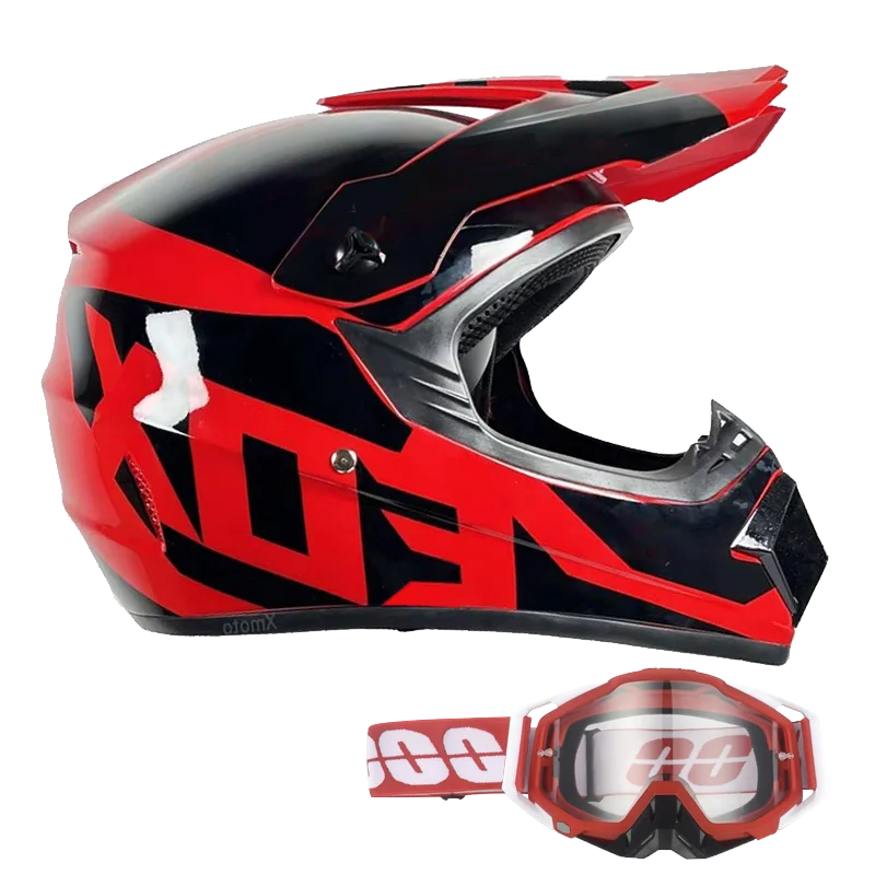 DOT/ECE Motocross Helmet Kit - includes goggles , gloves