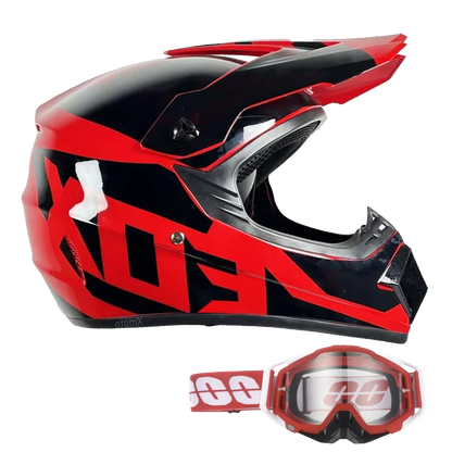 DOT/ECE Motocross Helmet Kit - includes goggles , gloves