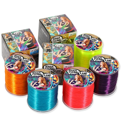 100m 500m Nylon Fishing Line  Super Strong Monofilament for salt or fresh water
