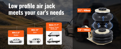 Car air Jack Heavy Duty 3 ton capacity